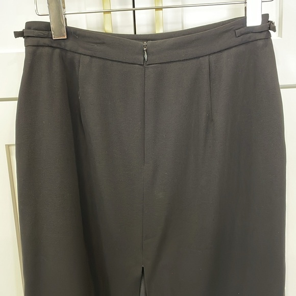 Giorgio Armani Classico 100% Wool Black Skirt - Picture 7 of 14